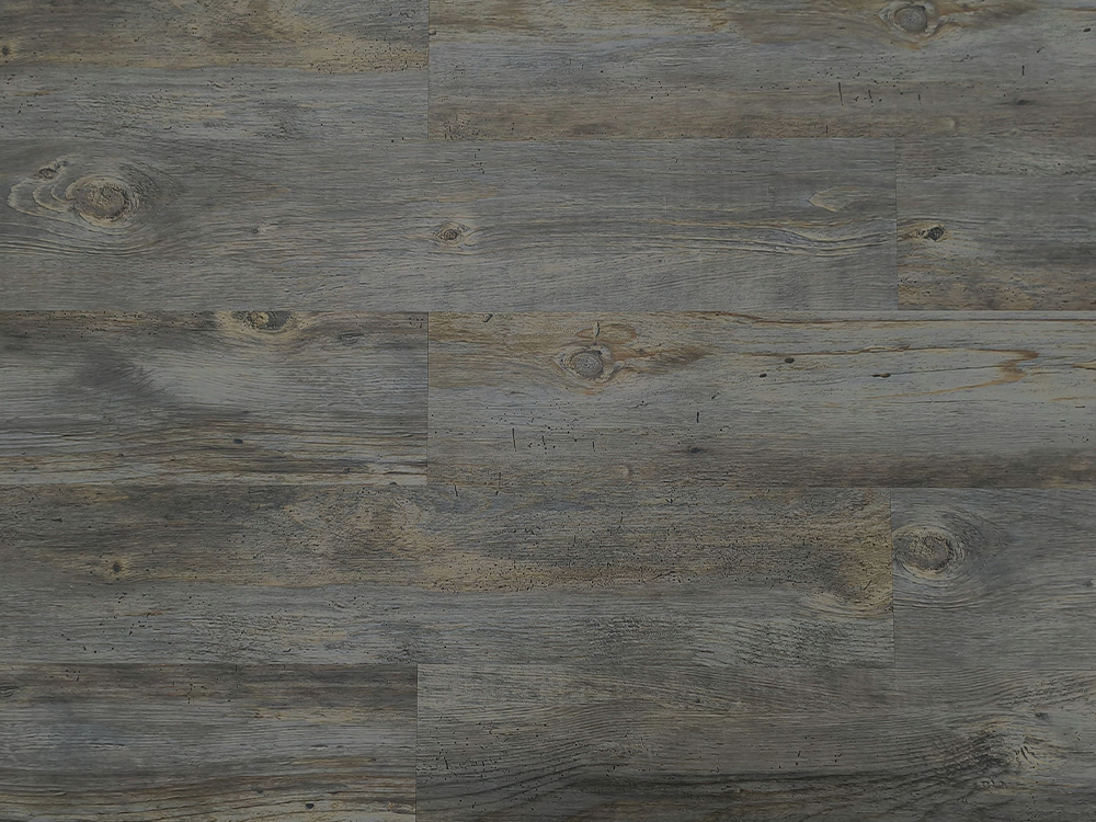 SPC Flooring Dark Gray Wood Grain 7.25×48