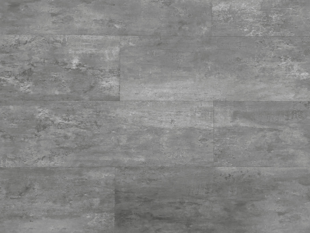 SPC-WG Stone Look Tile Cement Gray Wood Grain 9×36